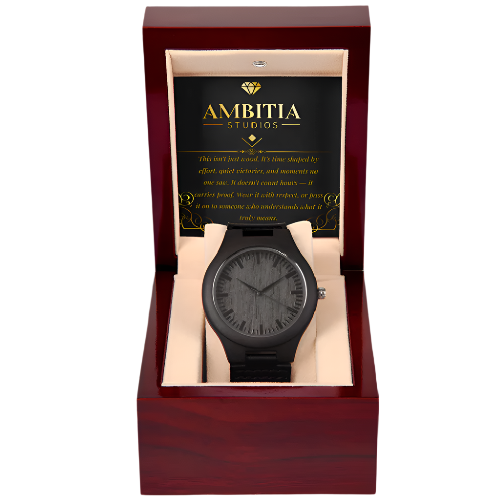 Time Leaves Marks – Wooden Watch