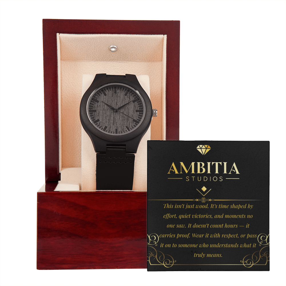 Time Leaves Marks – Wooden Watch