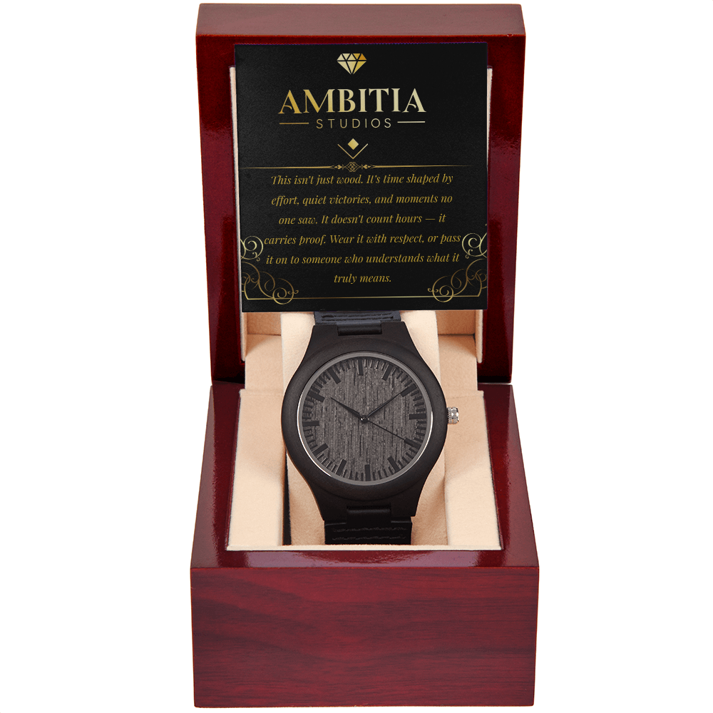 Time Leaves Marks – Wooden Watch