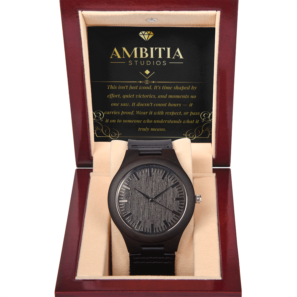 Time Leaves Marks – Wooden Watch