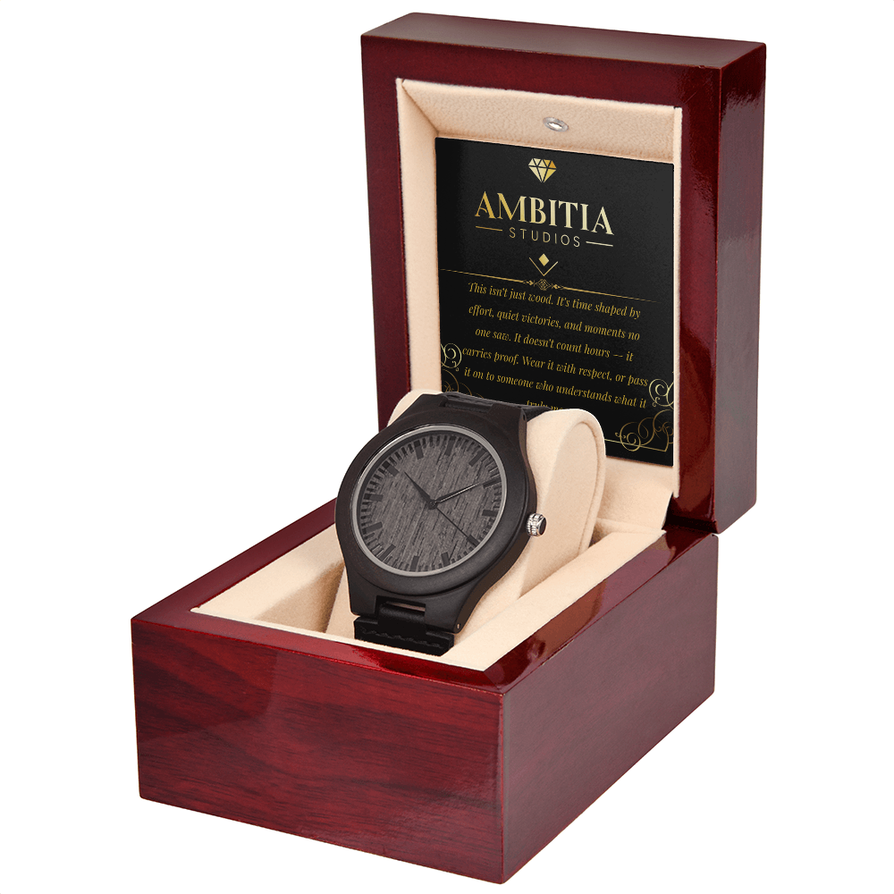 Time Leaves Marks – Wooden Watch