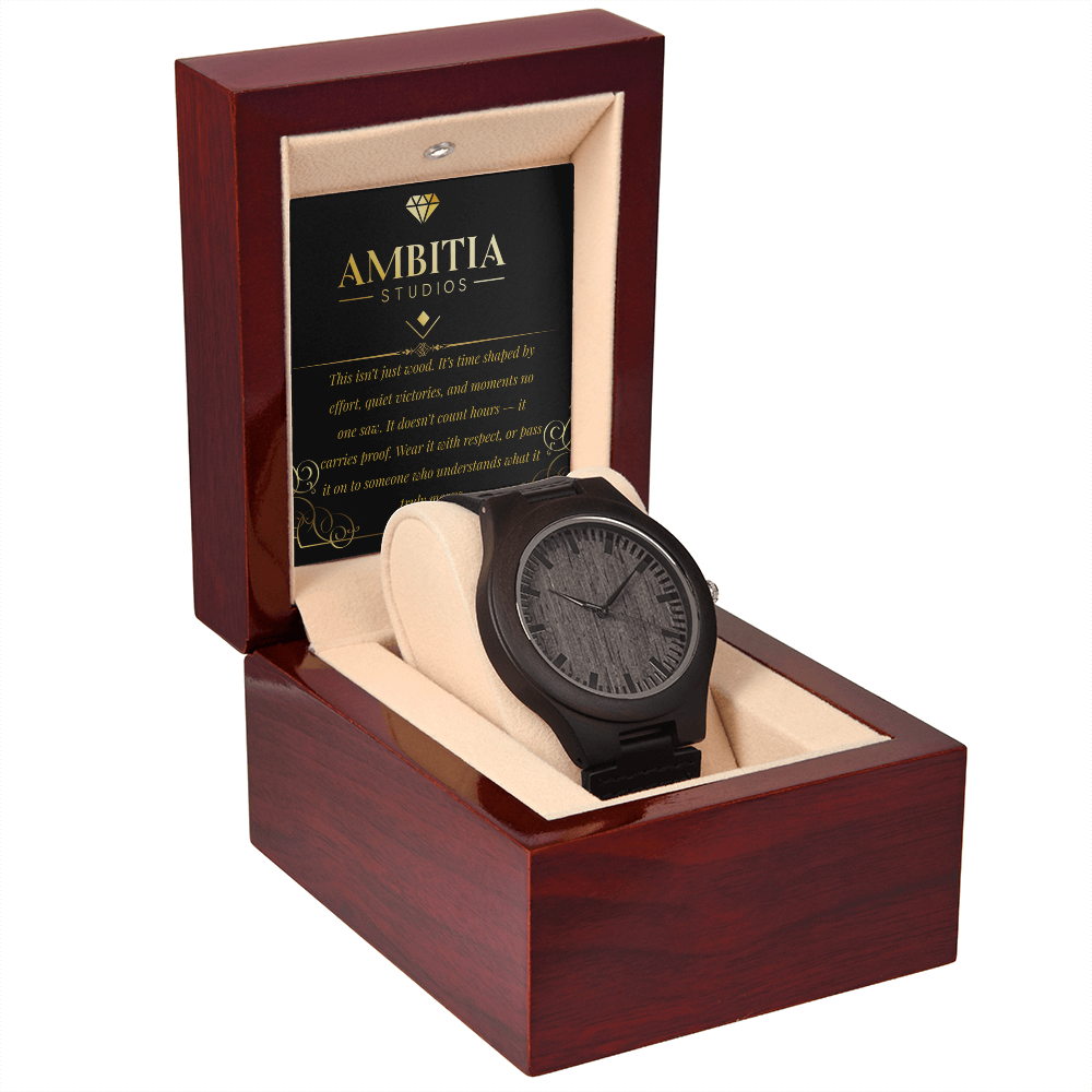 Time Leaves Marks – Wooden Watch
