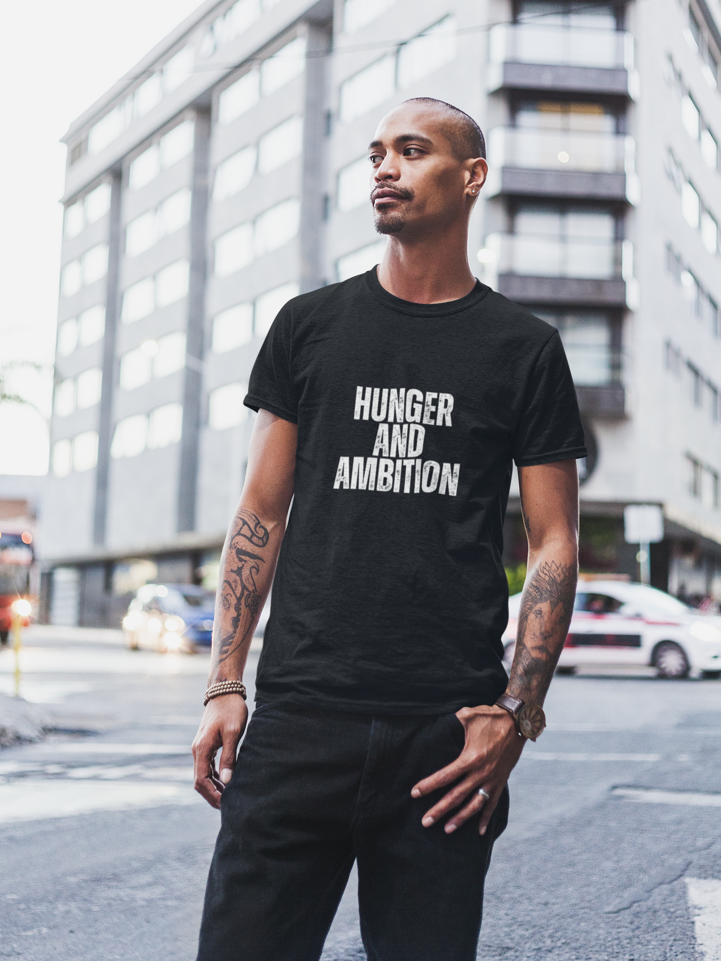 Hunger & Ambition – Motivational Streetwear Tee