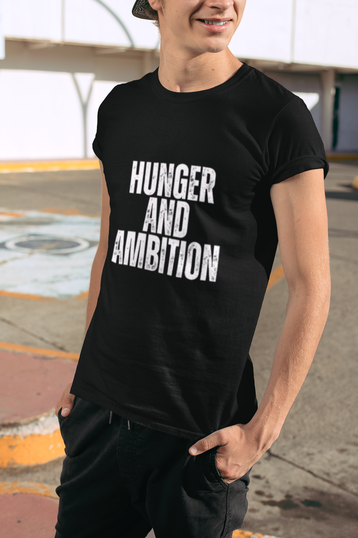 Hunger & Ambition – Motivational Streetwear Tee