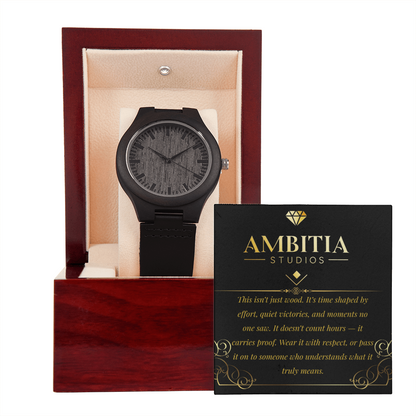Time Leaves Marks – Wooden Watch