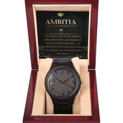 Time Leaves Marks – Wooden Watch