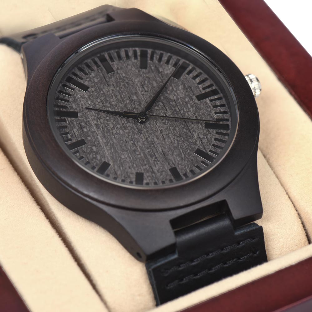 Time Leaves Marks – Wooden Watch
