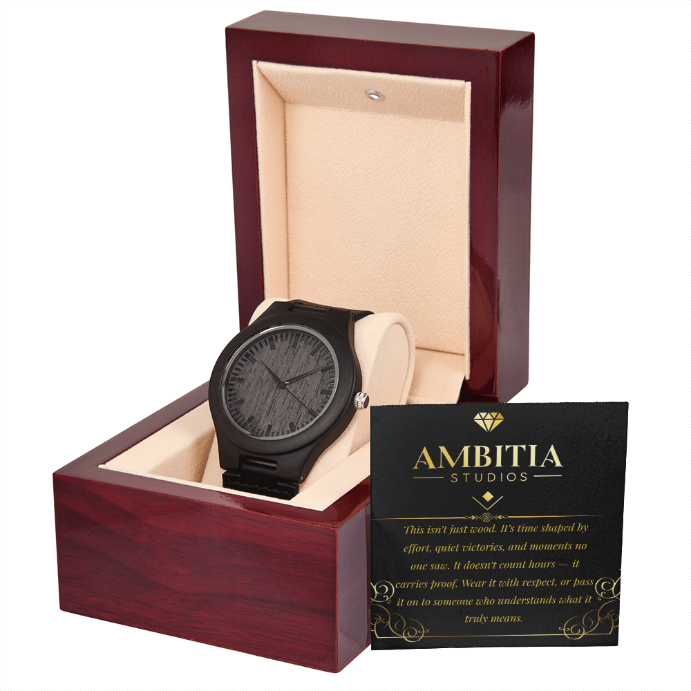 Time Leaves Marks – Wooden Watch