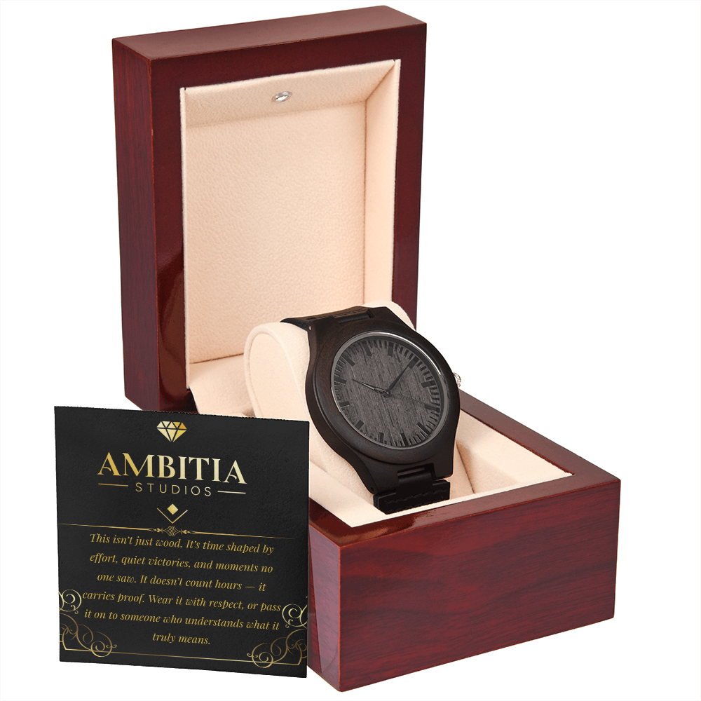 Time Leaves Marks – Wooden Watch